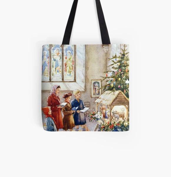 Christmas Nativity Handmade Purse/ popular Tote/Handbag