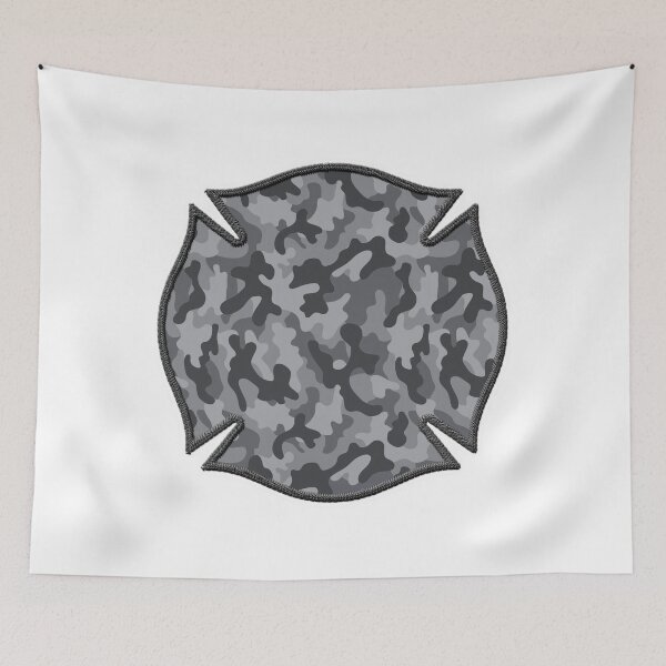 Item preview, Trendy Urban Firefighter Camo Maltese Cross Cute Funny loves Hunting Fishing designed and sold by Thinline Fire Police EMS.