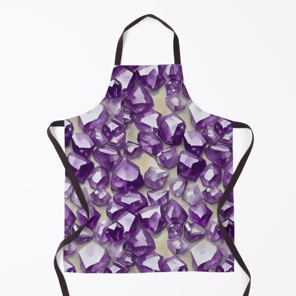 Item preview, Amethyst Gemstone Seamless Pattern, Watercolor designed and sold by Girly-Universe.