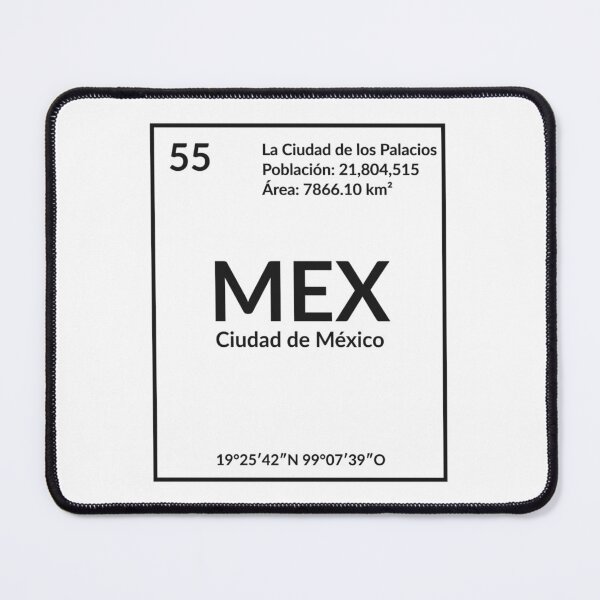 Item preview, MEX - Mexico City - Mexico (Black) designed and sold by Mundus Design.
