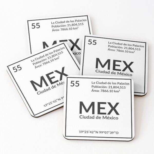 Item preview, MEX - Mexico City - Mexico (Black) designed and sold by Mundus Design.