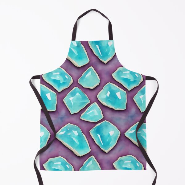 Item preview, Auqamarine Gemstone Seamless Pattern, Watercolor designed and sold by Girly-Universe.