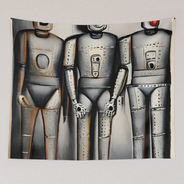 Artikelvorschau, Roboter im Stil berühmter Kunst. entworfen und verkauft von CRAFTER-MEDIA.