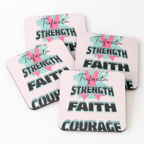 Item preview, Breast Cancer Awareness Strength Faith Courage designed and sold by tamdevo1.
