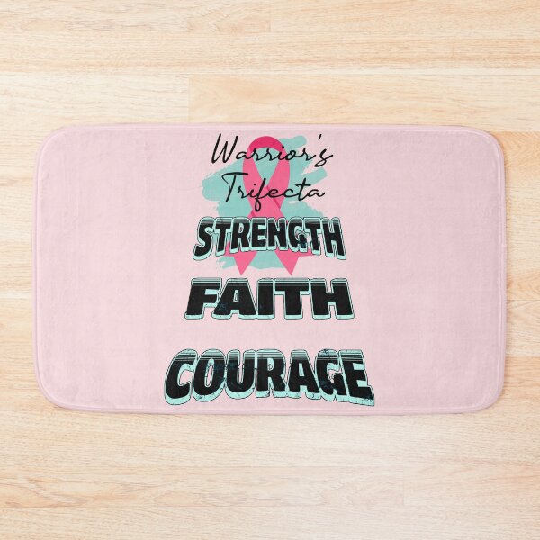 Item preview, Breast Cancer Awareness Strength Faith Courage designed and sold by Cute & Sassy Custom Gifting Boutiques.