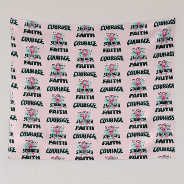 Item preview, Breast Cancer Awareness Strength Faith Courage designed and sold by tamdevo1.