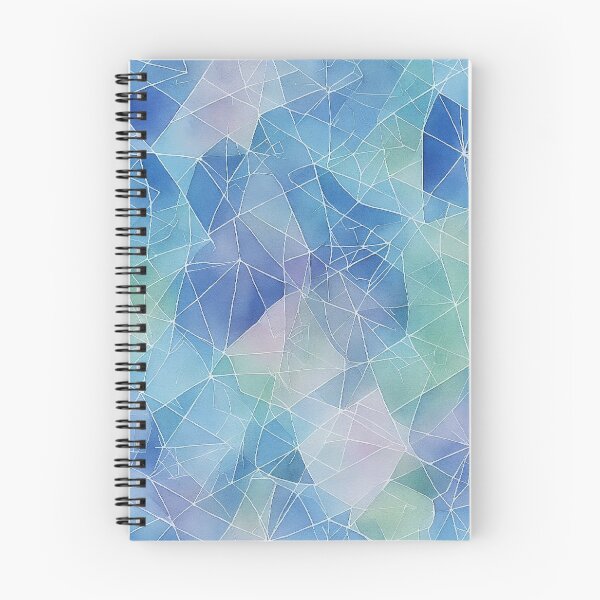 Item preview, Blue Geometric Seamless Pattern, Watercolor designed and sold by Girly-Universe.