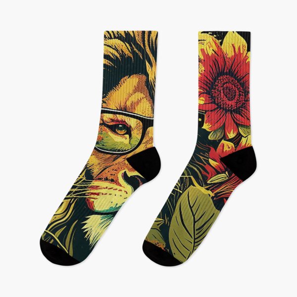 Item preview, The Intelligent Lions Amongst Floral  designed and sold by neuzoticart.