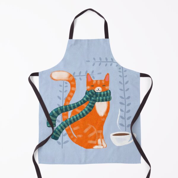 Item preview, Winter Ginger Coffee Cat designed and sold by KilkennyCat Art.