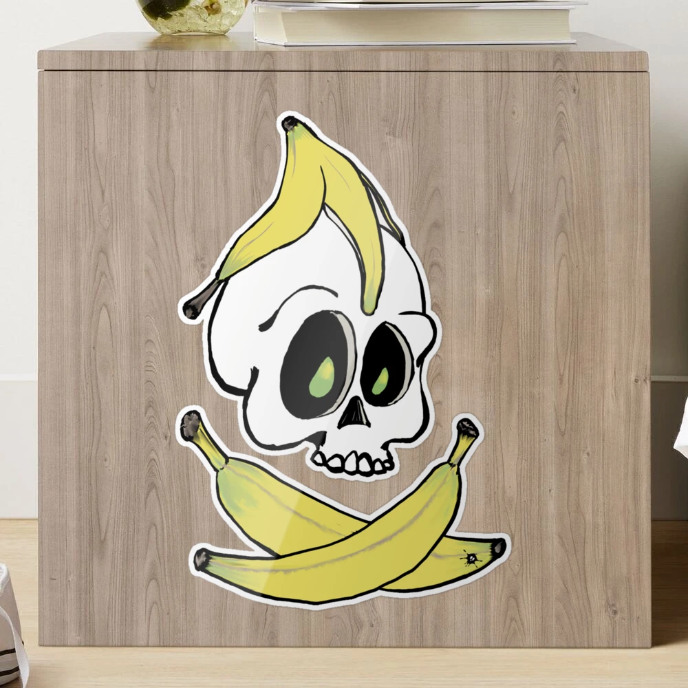 Skull-Going Bananas Sticker for Sale by SpookySkulls