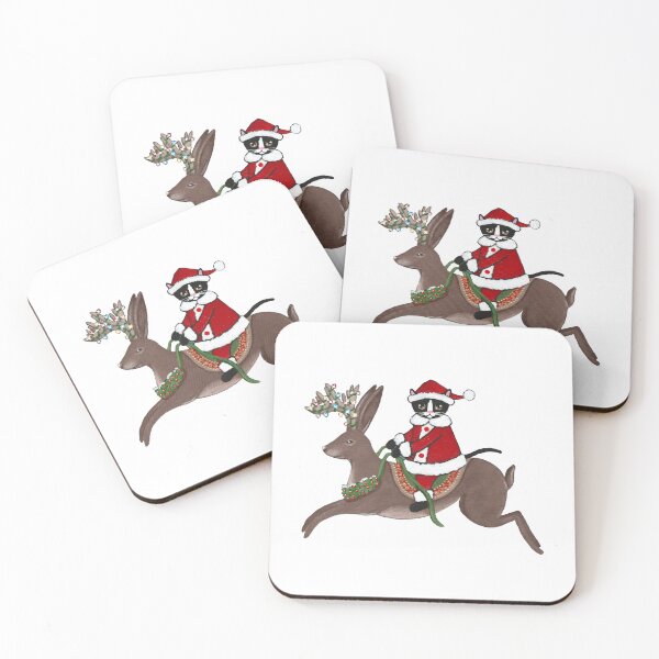 Item preview, Santa Claws and His Jackalope 2 designed and sold by KilkennyCat Art.
