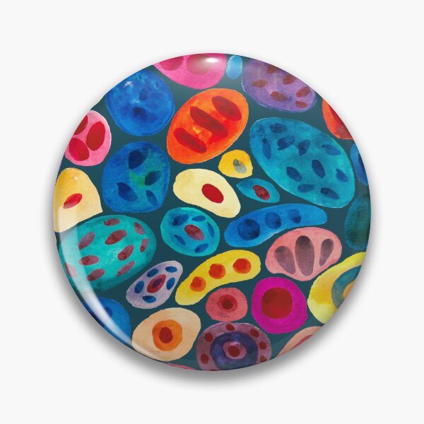 Item preview, Colorful tiny pebbles, river stones, watercolor designed and sold by IngaDesign.