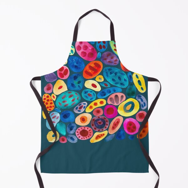 Item preview, Colorful tiny pebbles, river stones, watercolor designed and sold by IngaDesign.