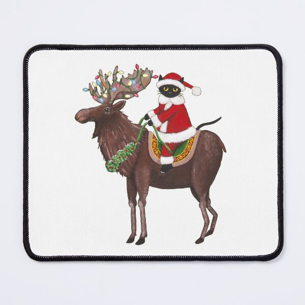Item preview, Santa Claws and Christmas Moose designed and sold by KilkennyCat Art.