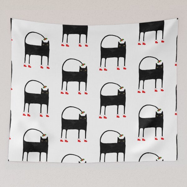 Item preview, Funky Christmas Cat designed and sold by KilkennyCat Art.