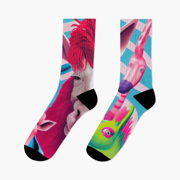 Item preview, 'Rainbow Posse' Comedy Retro Colour Animal Random Abstract Minimal designed and sold by ga-arts.