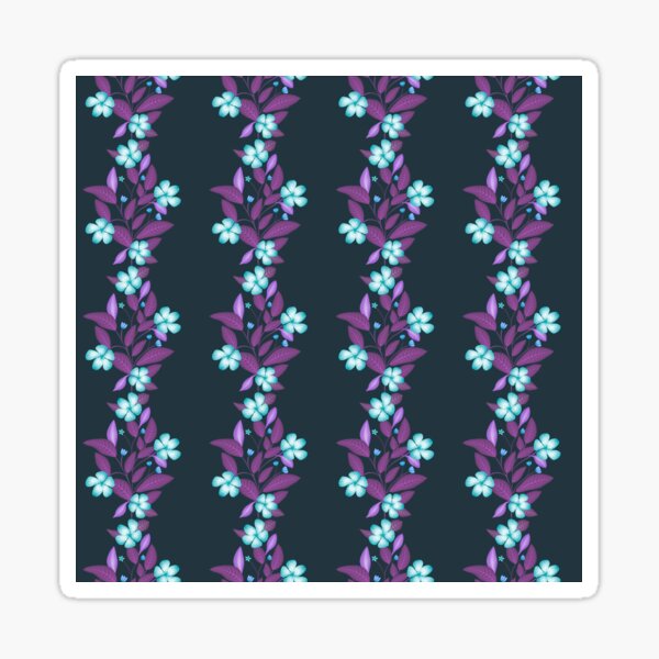 Item preview, Hanging Apple Blossom Garden - Turquoise designed and sold by JaselviiStudio.