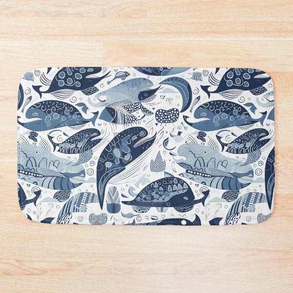 Item preview, Large Print Lister's Ocean Symphony | Seamless Pattern designed and sold by Adam Prettyjohns.
