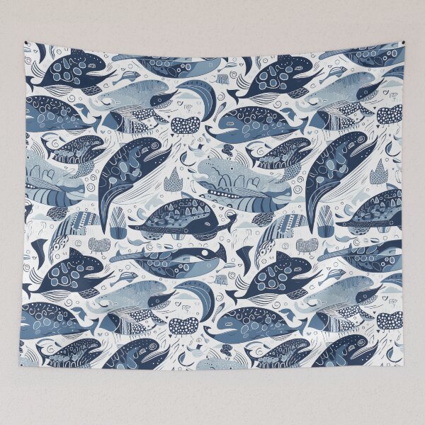 Item preview, Large Print Lister's Ocean Symphony | Seamless Pattern designed and sold by Adam Prettyjohns.