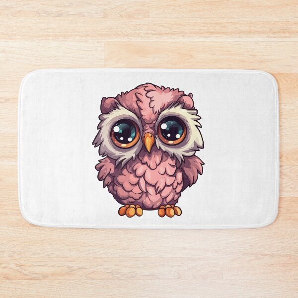 Item preview, Cute baby owl with big round eyes and fluffy feathers designed and sold by Maycon Arts.