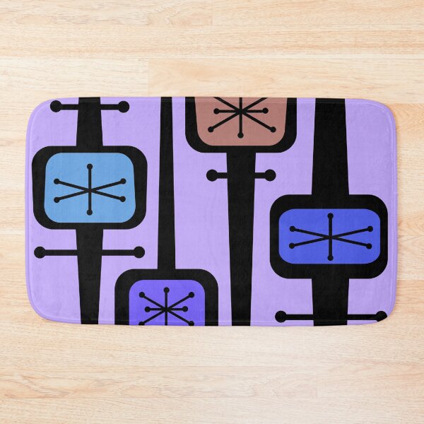 Artikelvorschau, Atomic Space Age geometrischer bunter Lavendel entworfen und verkauft von thepixelgarden.