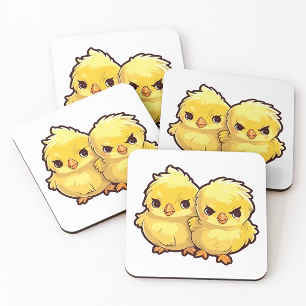 Item preview, Fluffy baby chicks with bright yellow feathers designed and sold by Maycon Arts.