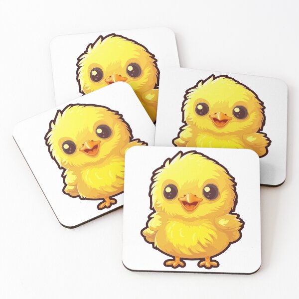 Item preview, Fluffy baby chicks with bright yellow feathers designed and sold by Maycon Arts.