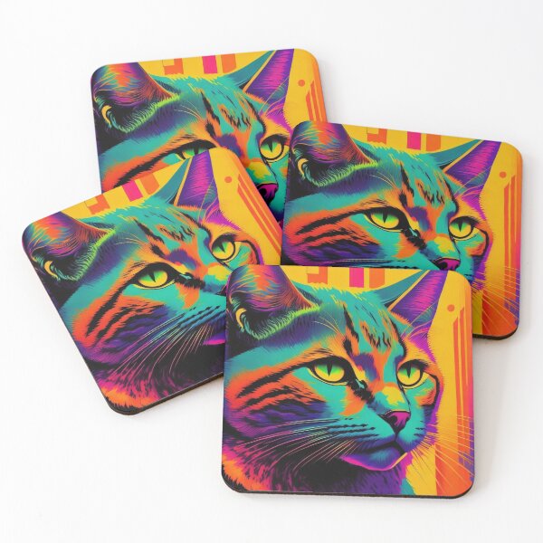 Item preview, Orange Teal Cat by Perceptual Paradox Creations designed and sold by hobbit73.