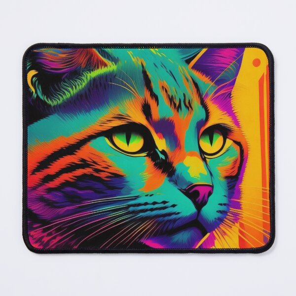 Item preview, Orange Teal Cat by Perceptual Paradox Creations designed and sold by hobbit73.