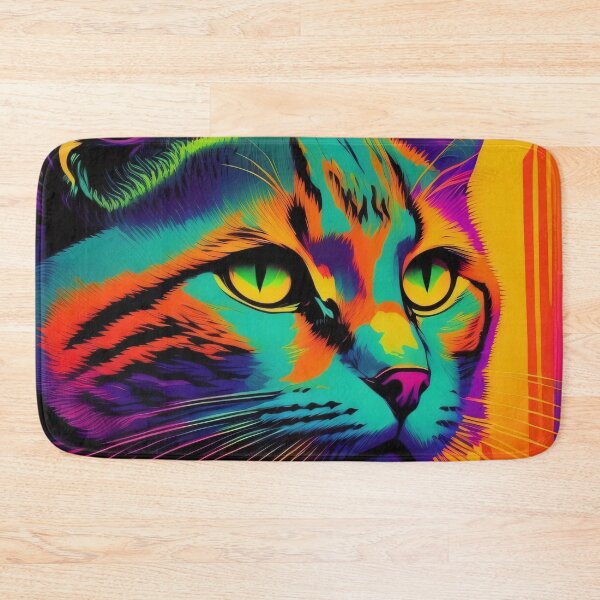 Item preview, Orange Teal Cat by Perceptual Paradox Creations designed and sold by hobbit73.