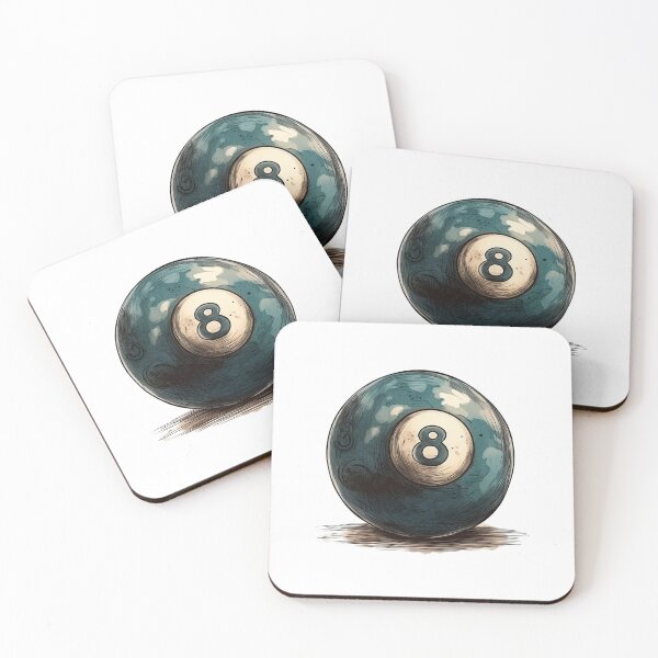 Item preview, 8 BALL POOL BILLIARDS Eight Ball - Classic Art Style designed and sold by cinemapool.