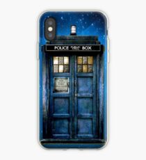Phone booth with Yellow stained glass windows iPhone Case