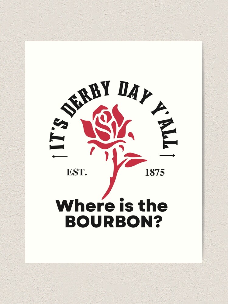 Thumbnail 1 of 3, Art Print, It's Derby Day Y'all  designed and sold by StuckOnTees.