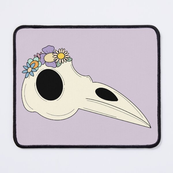 Item preview, Flower Crown Raven Skull designed and sold by moonshadowmaker.