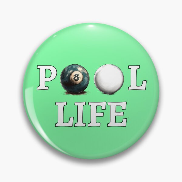 Item preview, Pool Life - 8 ball Billiards and Pool for League and Tournaments - Light Green  designed and sold by cinemapool.