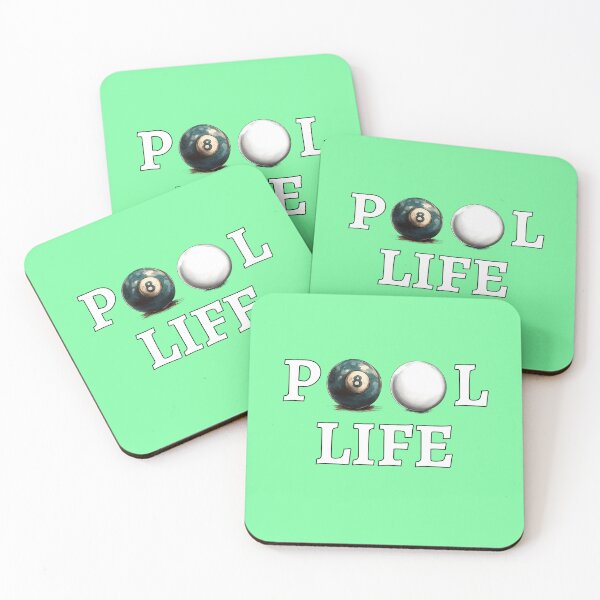 Item preview, Pool Life - 8 ball Billiards and Pool for League and Tournaments - Light Green  designed and sold by cinemapool.