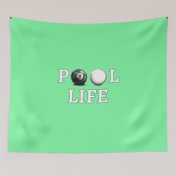 Item preview, Pool Life - 8 ball Billiards and Pool for League and Tournaments - Light Green  designed and sold by cinemapool.
