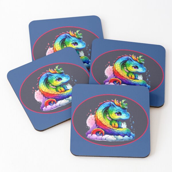 Item preview, Rainbow dragon lying down designed and sold by Astralia.
