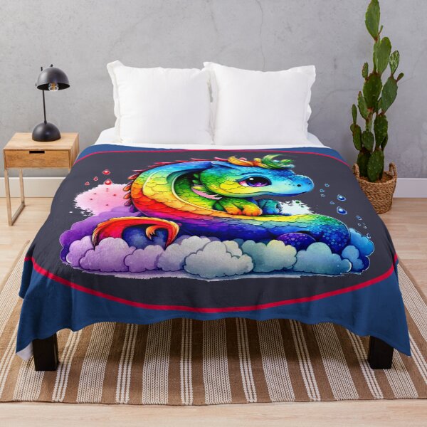 Item preview, Rainbow dragon lying down designed and sold by Astralia.
