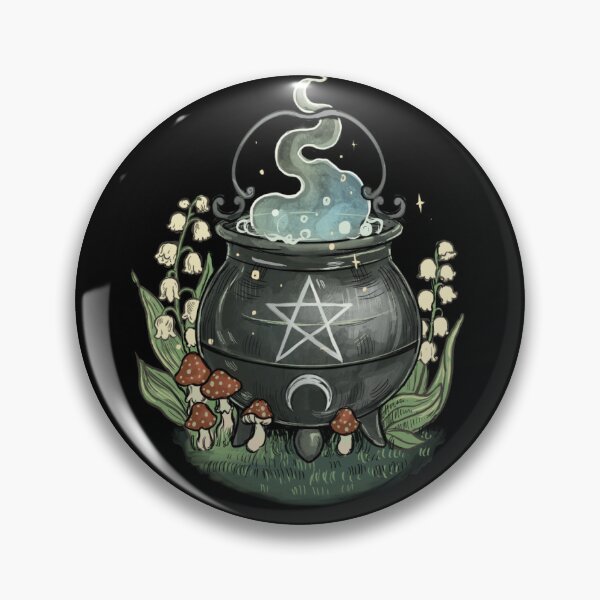 Item preview, Stickers: Whimsical Fairy Garden {Cauldron} ⋆˖⁺‧₊☽◯☾₊‧⁺˖⋆ designed and sold by CharlotteGanz.