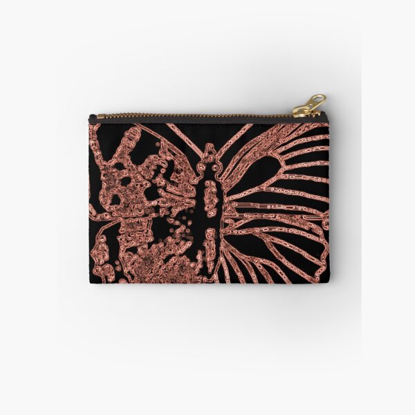 Item preview, Abstract Butterfly Black and Tangerine German Illustration Text Diagram Butterflies Negative Image designed and sold by kattakitty.
