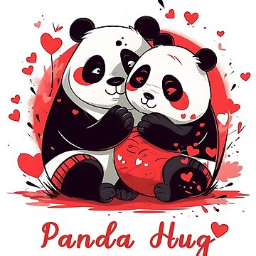 Panda en peluche mignon calins l'amour. 457035 Art vectoriel