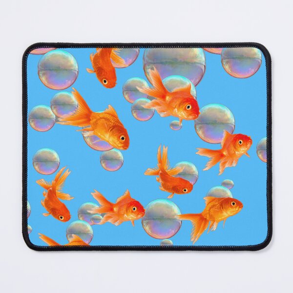 Item preview, BLUE AQUARUM GOLD FISH SCHOOL PATTERN ART designed and sold by sharlesart.