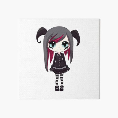 Cute Goth Girl Throw Pillow for Sale by NateFellhauer