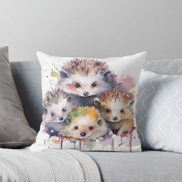 Item preview, Watercolor Wash Hedgehog Family designed and sold by Matt's Artificial Nature.