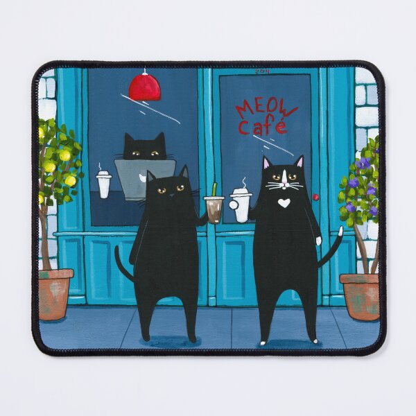Item preview, The MEOW Cafe designed and sold by KilkennyCat Art.