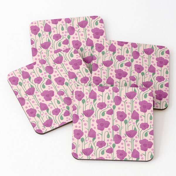 Item preview, Poppies on pink designed and sold by Kishiandstar.