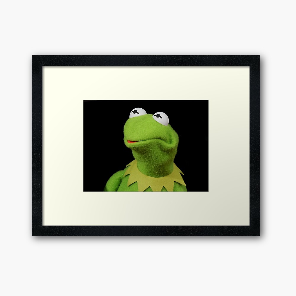 Kermit The Frog Framed Art Print By Xdrugfreex666 Redbubble