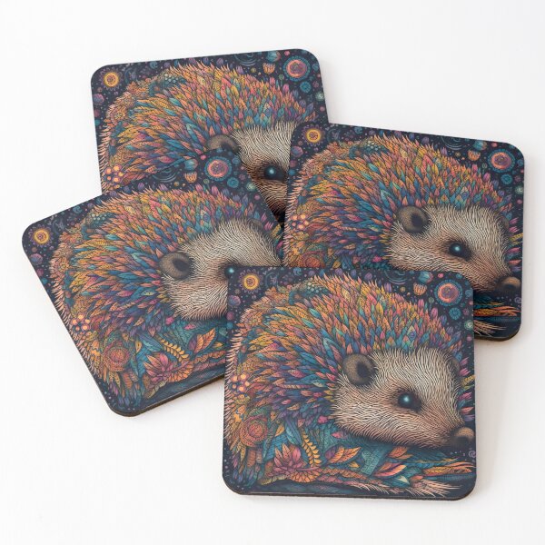 Item preview, Psychedelic Trippy Hedgehog designed and sold by Matt's Artificial Nature.