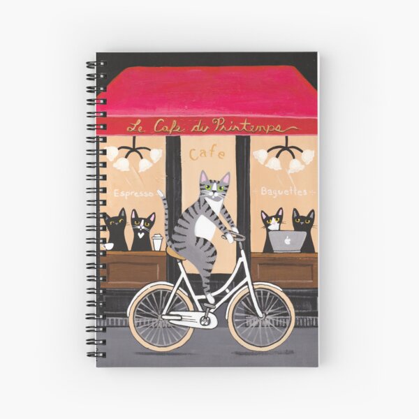 Item preview, A Bicycle Ride Past the Cafe designed and sold by KilkennyCat Art.